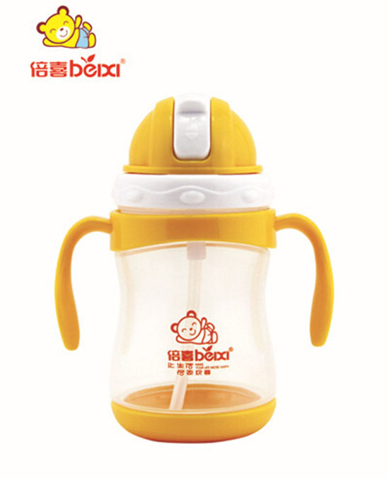 倍喜婴幼儿吸管训练杯(黄色)