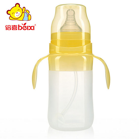倍喜宽口径硅胶奶瓶220ml