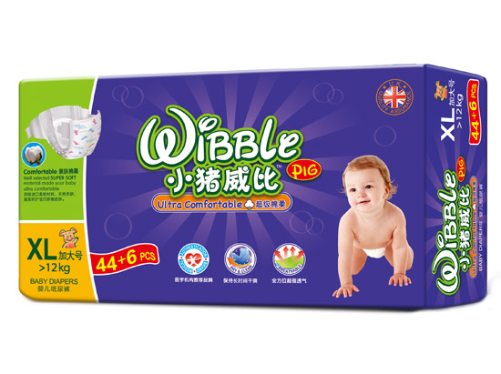 小猪威比纸尿裤XL44+6