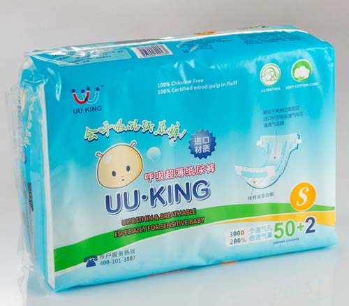 UU·KING呼吸超薄纸尿裤S码中包装