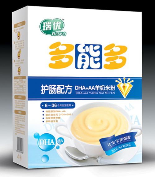 瑞優(yōu)多能多DHA+AA羊奶米粉