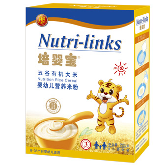 培嬰寶五谷有機大米嬰幼兒營(yíng)養米粉