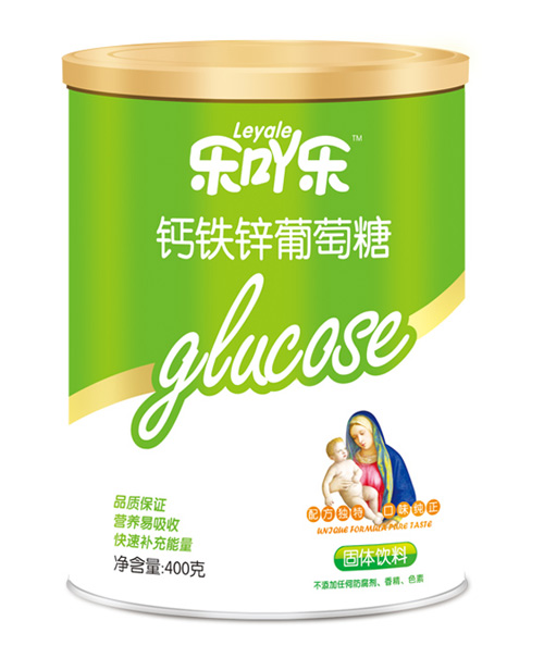 樂吖樂鈣鐵鋅葡萄糖400g聽裝