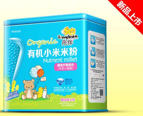 彤伴膳食纖維組合有機小米米粉鐵聽(tīng)
