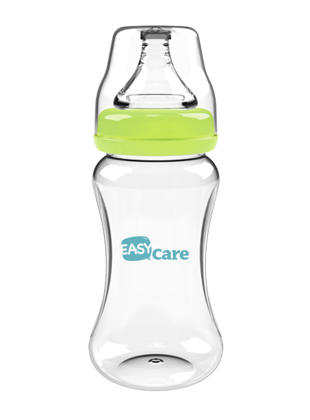 伊斯卡尔240ml玻璃宽口径奶瓶(绿)