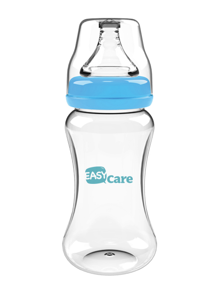 伊斯卡尔240ml玻璃宽口径奶瓶(蓝)