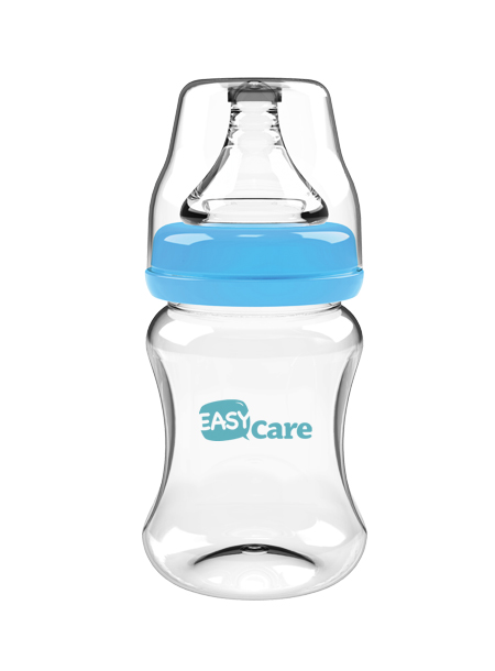 伊斯卡尔150ml玻璃宽口径奶瓶(蓝)