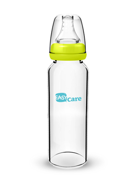 伊斯卡尔240ml玻璃标准口径奶瓶(绿)