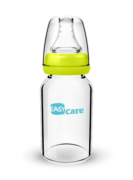 伊斯卡尔120ml玻璃标准口径奶瓶(绿)