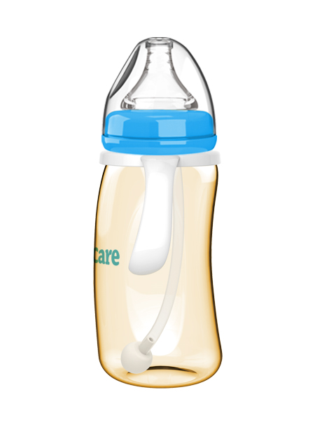 伊斯卡尔260mlPPSU企鹅自动哺乳瓶(蓝)