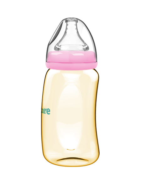 伊斯卡尔260mlPPSU企鹅哺乳瓶(红)