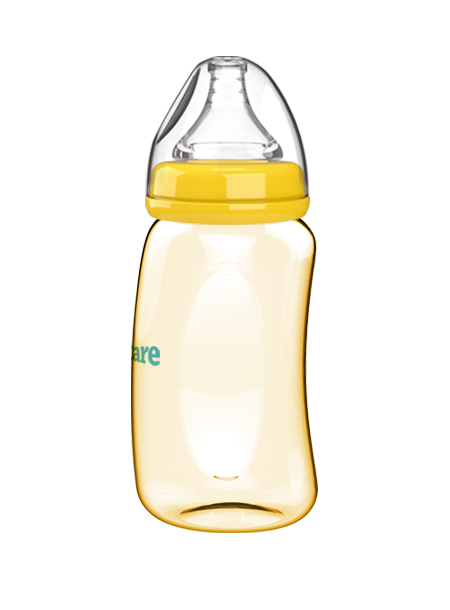 伊斯卡尔260mlPPSU企鹅哺乳瓶(黄)