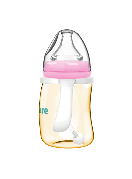 伊斯卡尔180mlPPSU企鹅自动哺乳瓶(红)