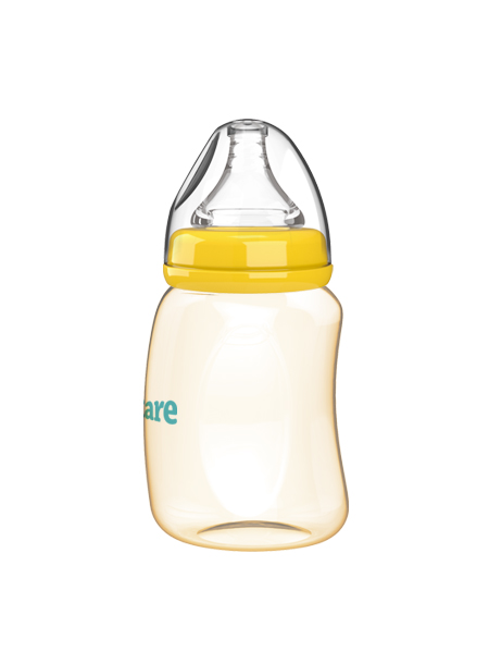 伊斯卡尔180mlPPSU企鹅哺乳瓶(黄)