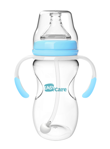 伊斯卡尔240mlPP自动宽口径奶瓶(蓝)