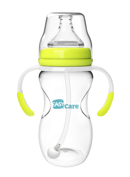 伊斯卡尔240mlPP自动宽口径奶瓶(黄)