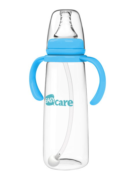 伊斯卡尔240mlPP自动标准口径奶瓶(蓝)