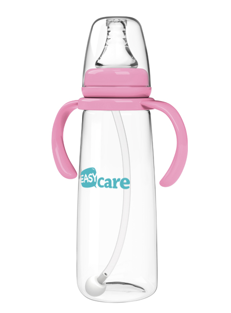 伊斯卡尔240mlPP自动标准口径奶瓶(红)