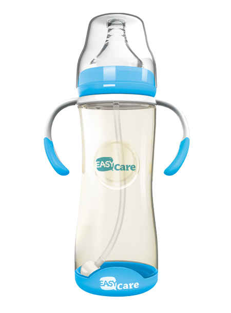 伊斯卡尔320mlPPSU自动宽口径感温奶瓶(蓝)