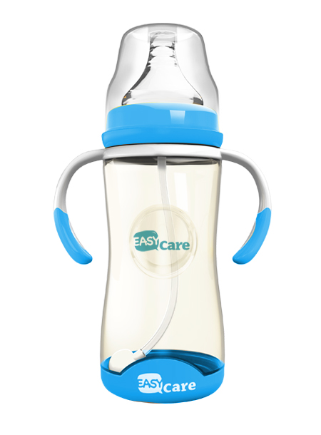 伊斯卡尔260mlPPSU自动宽口径感温奶瓶(蓝)