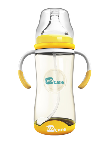 伊斯卡尔260mlPPSU自动宽口径感温奶瓶(黄)