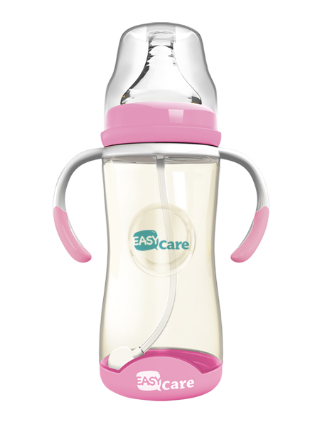 伊斯卡尔260mlPPSU自动宽口径感温奶瓶(红)