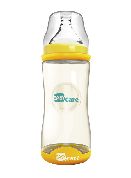 伊斯卡尔260mlPPSU宽口径感温奶瓶(黄)