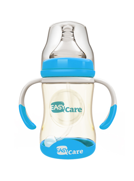 伊斯卡尔160mlPPSU自动宽口径感温奶瓶(蓝)