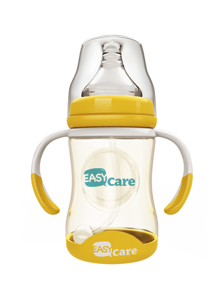 伊斯卡尔160mlPPSU自动宽口径感温奶瓶(黄)