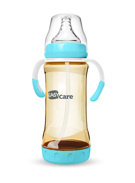 伊斯卡尔330mlPPSU防胀气自动奶瓶(蓝)