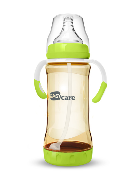 伊斯卡尔330mlPPSU防胀气自动奶瓶(绿)