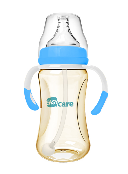 伊斯卡尔240mlPPSU自动宽口径奶瓶(蓝)