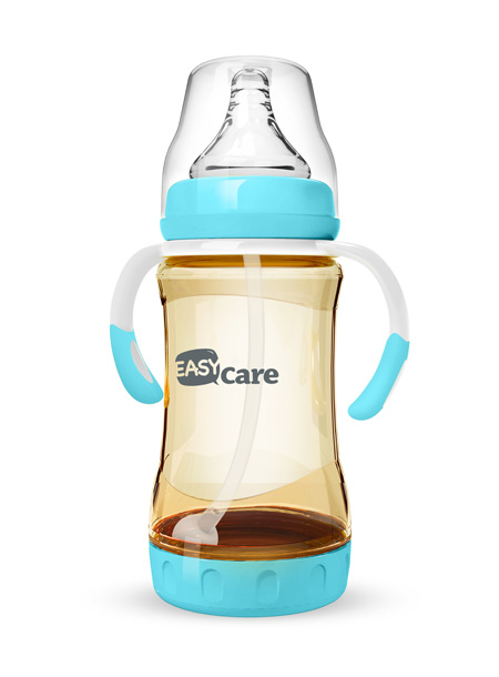 伊斯卡尔240mlPPSU防胀气自动奶瓶(蓝)