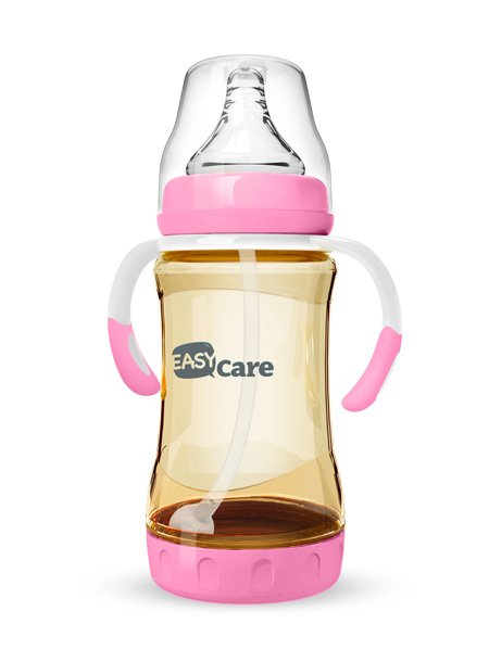 伊斯卡尔240mlPPSU防胀气自动奶瓶(红)