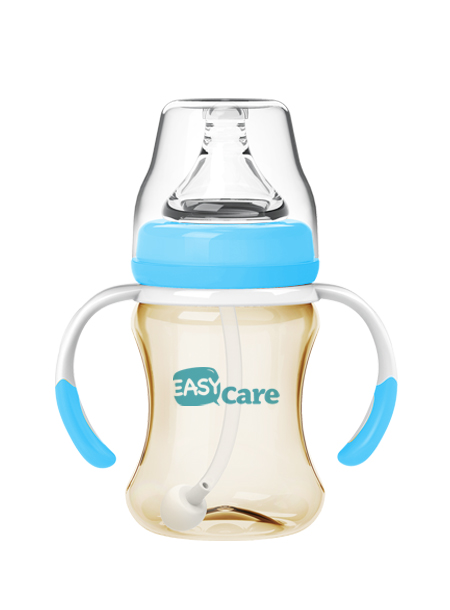 伊斯卡尔160mlPPSU自动宽口径奶瓶(蓝)