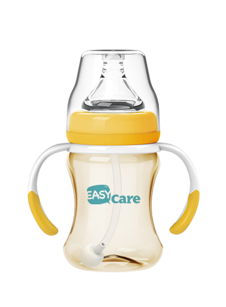 伊斯卡尔160mlPPSU自动宽口径奶瓶(黄)