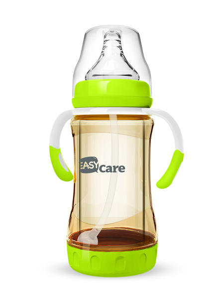 伊斯卡尔160mlPPSU安全玻璃自动奶瓶(绿)