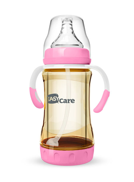 伊斯卡尔160mlPPSU安全玻璃自动奶瓶(红)