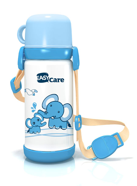 伊斯卡尔420ml 保温水壶(蓝)