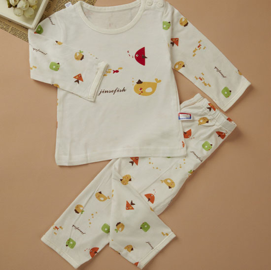 金色小鱼芦荟纤维单面小鱼肩开套