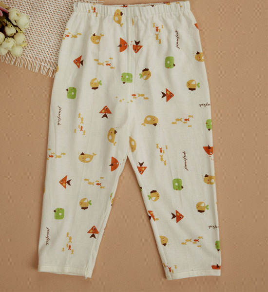 金色小鱼芦荟纤维单面小鱼单条裤