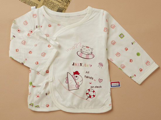 金色小鱼麻塞尔纤维单面小鱼半背合同衫