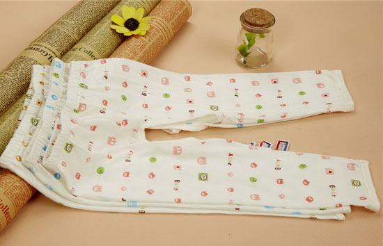 金色小鱼麻塞尔纤维单面小鱼开档裤