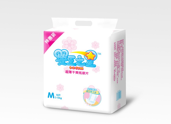 婴王之星超薄干爽尿片M