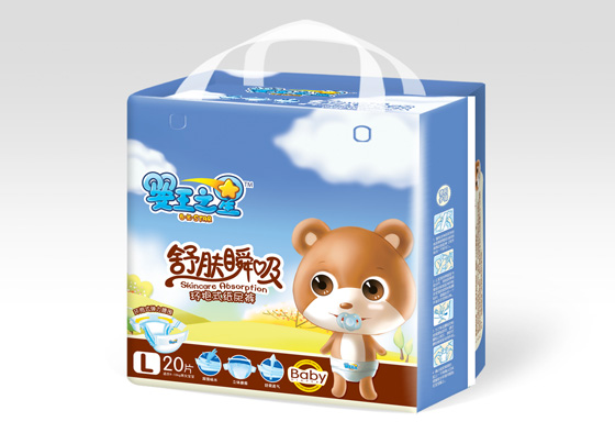 婴王之星舒肤瞬吸纸尿裤L
