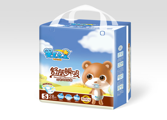 婴王之星舒肤瞬吸纸尿裤S