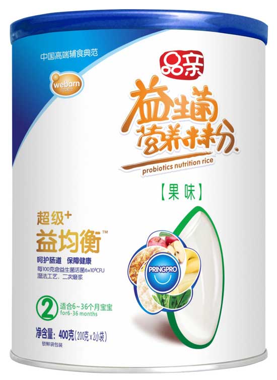 品亲超级+益均衡果味米粉