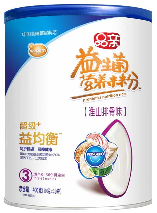 品亲超级+益菌衡淮山排骨味营养米粉