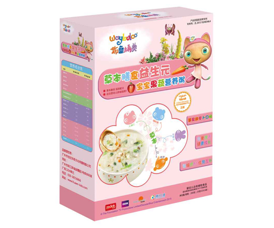 布鲁精灵草本膳食益生元宝宝果蔬营养粥