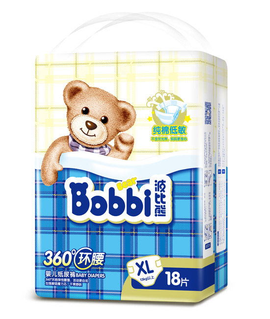 波比熊尿裤XL18片